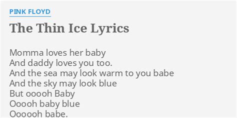 in the flesh lyrics|the thin ice lyrics.